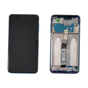 DISPLAY LCD PER XIAOMI REDMI NOTE 9S / 9 PRO BLU CON FRAME 560003J6A100 560005J6B200 - SERVICE PACK