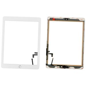 TOUCH SCREEN PER IPAD 5a 2017 BIANCO (Real Copper) CON TASTO HOME