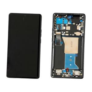 DISPLAY LCD PER MOTOROLA XT2301 MOTO EDGE 40 PRO NERO CON FRAME 5D68C22010 5D68C21986