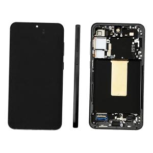 DISPLAY LCD PER SAMSUNG S916B S23 PLUS NERO / GRAPHITE BLACK CON FRAME GH82-30476E GH82-30477E