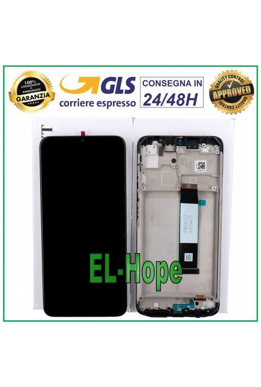DISPLAY LCD + FRAME ORIGINALE XIAOMI POCO M3 M2010J19CG M2010J19CT TOUCH NERO