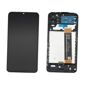 DISPLAY LCD PER SAMSUNG A137F A13 NERO CON FRAME (FLAT SM-A135F A13 LTE R5.7 BOE B6)