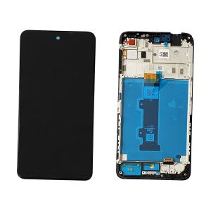 DISPLAY LCD PER MOTOROLA XT2229-5 MOTO E22S NERO CON FRAME 5D68C21370