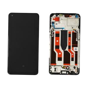 DISPLAY LCD PER OPPO RENO 8 LITE / RENO6Z / RENO7Z NERO CON FRAME 4130035 SERVICE PACK