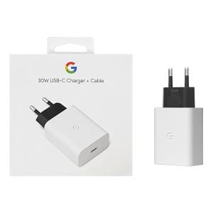 TRAVEL GOOGLE WALL CHARGER 30W 3A + CAVO USB-C BIANCO GA02275-EU BLISTER RETAIL