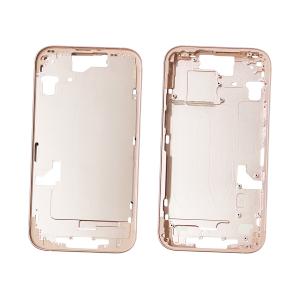 FRAME CENTRALE PER IPHONE 15 ROSA CON TASTI &amp; SLOT SIM