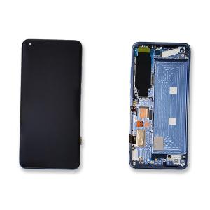 DISPLAY LCD PER XIAOMI MI 10 5G CON FRAME GRIGIO (7 VERSION) 56000J00J200