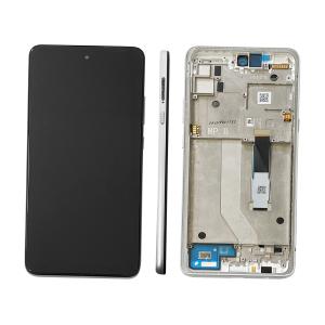 DISPLAY LCD PER MOTOROLA XT2113 MOTO G 5G SILVER CON FRAME