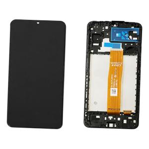 DISPLAY LCD PER SAMSUNG A047F A04S NERO CON FRAME (FLAT SM-A047F REV0.1 CDOT)