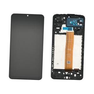 DISPLAY LCD PER SAMSUNG A047F A04S NERO CON FRAME (FLAT SM-A047F V01 TM)