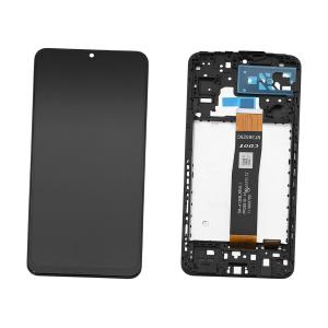 DISPLAY LCD PER SAMSUNG A047F A04S NERO CON FRAME (FLAT SM-A136B REV0.1 CDOT)