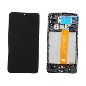 DISPLAY LCD PER SAMSUNG A127F A12 2021 NERO CON FRAME (VER. SM-A127F R0.0 BOE B3)