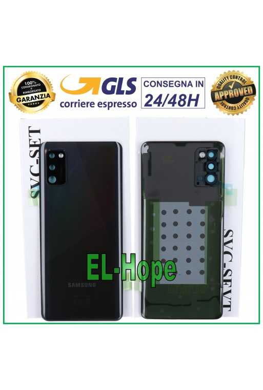 SCOCCA POSTERIORE ORIGINALE SAMSUNG GALAXY A41 SM-A415 BACK COVER VETRO NERO