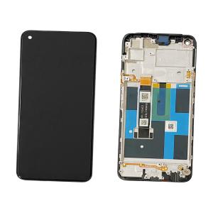 DISPLAY LCD PER REALME 7 RMX2155 NERO CON FRAME 4906871 4904664 - SERVICE PACK