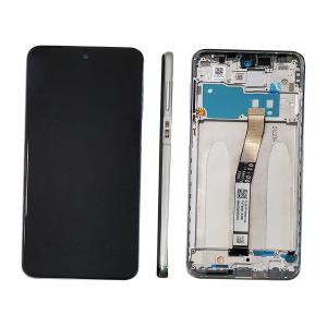 DISPLAY LCD PER XIAOMI REDMI NOTE 9S / 9 PRO BIANCO CON FRAME 560002J6A100 560002J6B200 - SERVICE PACK