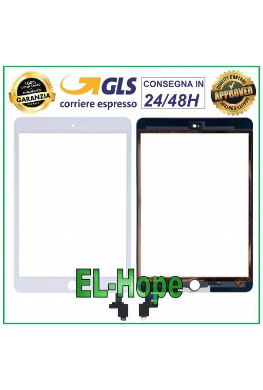 TOUCH SCREEN PER APPLE IPAD MINI 3 WIFI 3G A1599 A1600 VETRO BIANCO