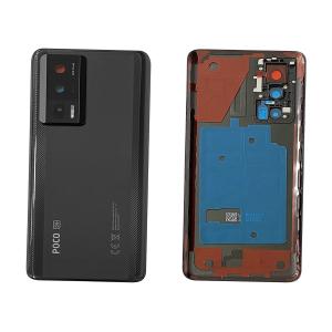 BACK COVER PER XIAOMI POCO F5 PRO NERO CON VETRO CAM 560020M11A00