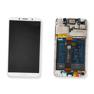 DISPLAY LCD PER HUAWEI HONOR 7S / Y5 2018 BIANCO CON FRAME 02351XHT