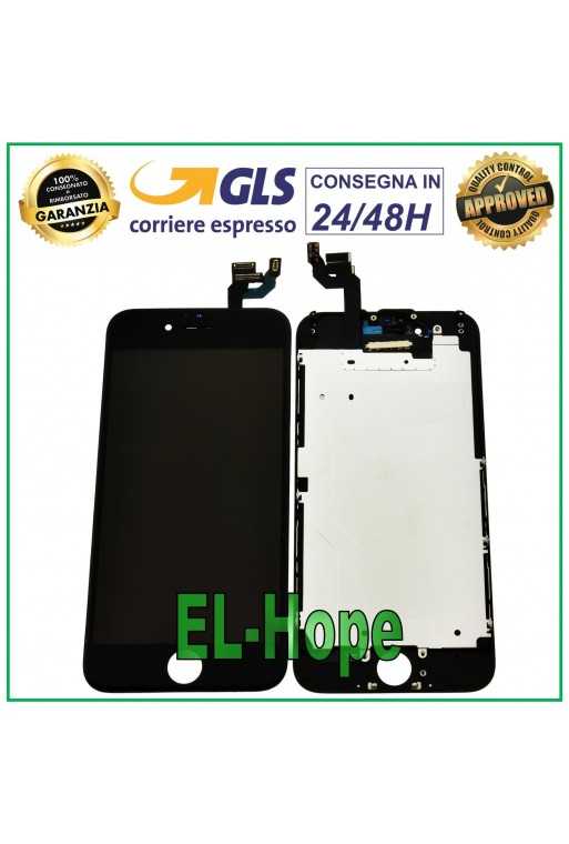 DISPLAY LCD PER APPLE IPHONE 6 6G TOUCH SCREEN VETRO SCHERMO NERO PARI ORIGINALE