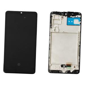 DISPLAY LCD PER SAMSUNG A426B A42 5G NERO CON FRAME (AMOLED) (S/S)