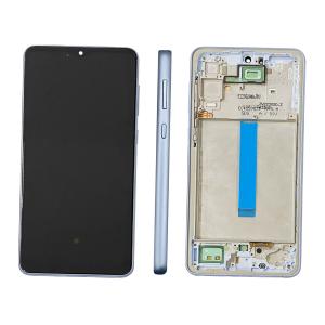 DISPLAY LCD PER SAMSUNG A336B A33 BLU CON FRAME (AMOLED) (O/S)