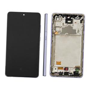 DISPLAY LCD PER SAMSUNG A725F A726B A72 VIOLA CON FRAME (AMOLED)