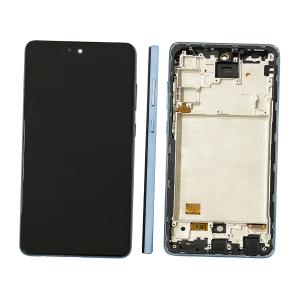 DISPLAY LCD PER SAMSUNG A725F A726B A72 BLU CON FRAME (AMOLED)
