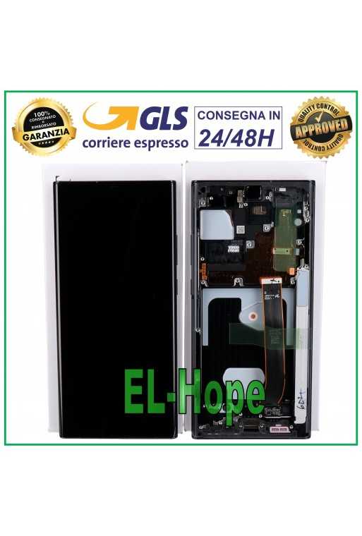 DISPLAY ORIGINALE SAMSUNG NOTE 20 ULTRA 5G SM-N985 N986 TOUCH NERO GH82-23622A