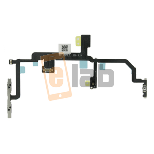 TASTO ON OFF + TASTI VOLUME + MICROFONO + FLASH CON PLACCHE IN METALLO IPHONE 8 PLUS