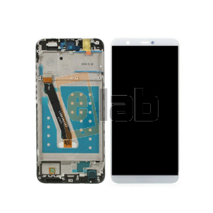 DISPLAY - LCD HUAWEI P SMART / ENJOY 7S BIANCO CON FRAME FIG-LA1 FIG-L21 FIG-LX1 FIG-LX2 FIG-LX3