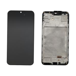 DISPLAY LCD PER SAMSUNG A155F A156B A15 NERO CON FRAME (AMOLED) (O/S)