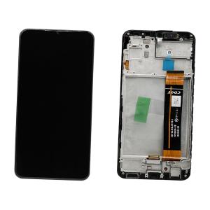 DISPLAY LCD PER SAMSUNG A236B A23 5G NERO CON FRAME GH82-29734A GH82-29735A (SM-A236B REV0.1 CDOT) SERVICE PACK