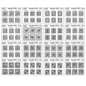 STENCIL PER MASCHERA ISOLANTE UV MEDIATEK SERIES (24 PZ)