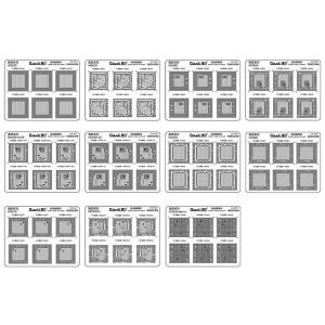 STENCIL PER MASCHERA ISOLANTE UV HISILICON SERIES (13 PZ) 5100102007