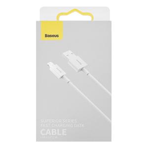 CAVO USB + LIGHTNING BASEUS SUPERIOR SERIES 20W 2.4A 1M BIANCO CALYS-A02