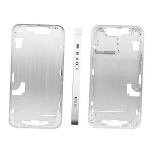 FRAME CENTRALE PER IPHONE 14 BIANCO / GALASSIA CON TASTI &amp; SLOT SIM