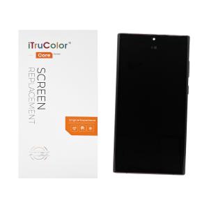 DISPLAY LCD PER SAMSUNG S908B S22 ULTRA BURGUNDY CON FRAME (SOFT OLED iTruColor)