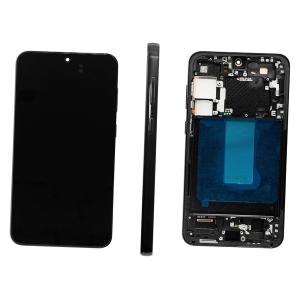 DISPLAY LCD PER SAMSUNG S916B S23 PLUS NERO / PHANTOM BLACK CON FRAME (SOFT OLED iTruColor)