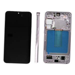 DISPLAY LCD PER SAMSUNG S916B S23 PLUS VIOLA / LAVANDER CON FRAME (SOFT OLED iTruColor)