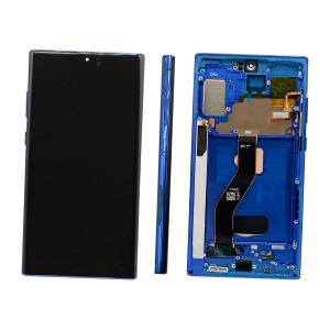 DISPLAY LCD PER SAMSUNG N975F N976B NOTE 10 PLUS BLU CON FRAME (SOFT OLED iTruColor)