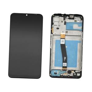 DISPLAY LCD PER SAMSUNG A226B A22 5G NERO CON FRAME - OEM SERVICE PACK