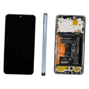 DISPLAY LCD PER HUAWEI NOVA Y90 BLU / CRYSTAL BLUE CON FRAME 02355ARH - SERVICE PACK