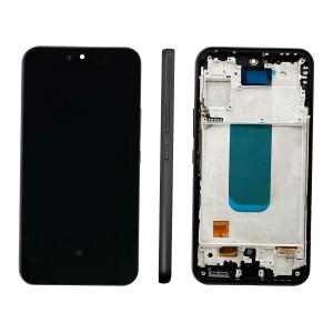 DISPLAY LCD PER SAMSUNG A546B A54 5G NERO CON FRAME (AMOLED) (O/S)