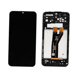 DISPLAY LCD PER SAMSUNG A145F A14 (NON EU) NERO CON FRAME (VER. SM-A146B R1.1 BOE B6)