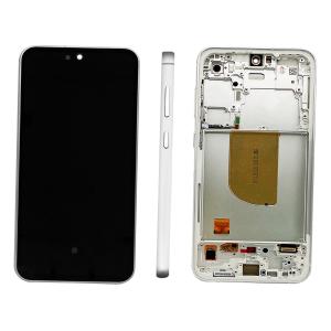 DISPLAY LCD PER SAMSUNG S711B S23 FE 5G BIANCO / INDIGO / TANGERINE / MINT / CREAM CON FRAME GH82-32854B