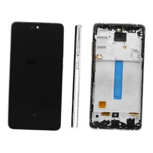 DISPLAY LCD PER SAMSUNG A525F A526B A52 BIANCO CON FRAME (AMOLED) (O/S)
