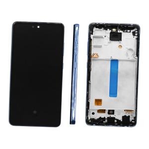 DISPLAY LCD PER SAMSUNG A525F A526B A52 BLU CON FRAME (AMOLED) (O/S)