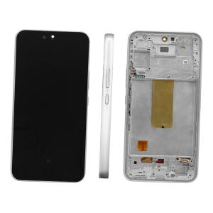 DISPLAY LCD PER SAMSUNG A546B A54 5G BIANCO CON FRAME (AMOLED) (O/S)