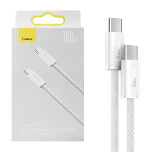 CAVO TYPE-C + TYPE-C BASEUS DYNAMIC SERIES 100W 5A 1M BIANCO CALD000202 - BLISTER RETAIL
