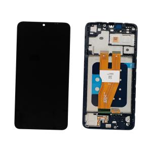 DISPLAY LCD PER SAMSUNG A055F A05 NERO CON FRAME GH81-24189A SERVICE PACK